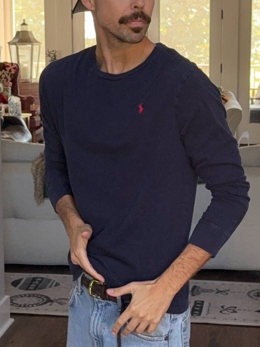 🐎 Polo Ralph Lauren Navy Long Sleeve Tee